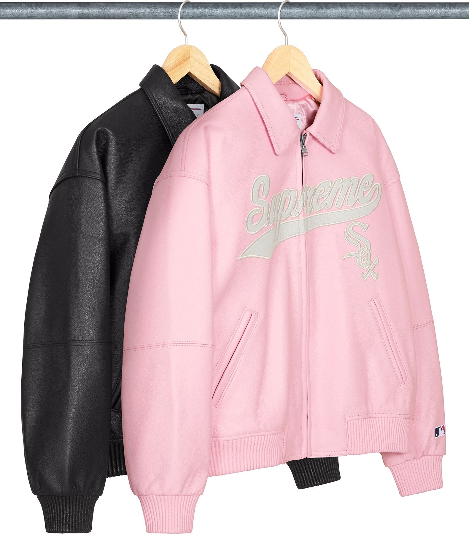Supreme®/Chicago White Sox™ Leather Varsity Jacket view 13